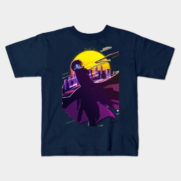 Darker than Black Hei Kids T-Shirt by 80sRetro